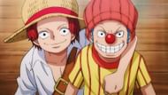 Shanks (left) and Buggy (right) as seen in the anime (Image via Toei Animation)
